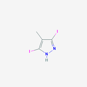 molecular formula C4H4I2N2 B6614915 3,5-diiodo-4-methyl-1H-pyrazole CAS No. 866639-16-9
