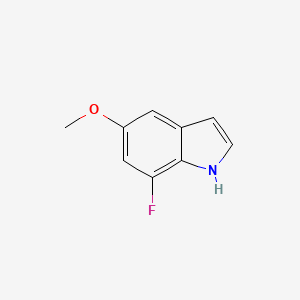 molecular formula C9H8FNO B6614923 7-fluoro-5-methoxy-1H-indole CAS No. 1106942-47-5