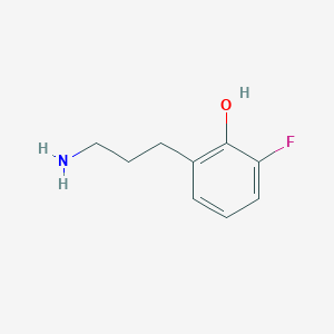 molecular formula C9H12FNO B6614971 2-(3-aminopropyl)-6-fluorophenol CAS No. 1000563-42-7