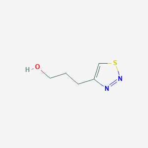 molecular formula C5H8N2OS B6614976 3-(1,2,3-thiadiazol-4-yl)propan-1-ol CAS No. 1000565-20-7