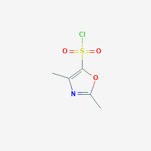 molecular formula C5H6ClNO3S B6614987 dimethyl-1,3-oxazole-5-sulfonyl chloride CAS No. 1294514-37-6
