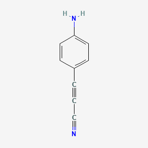molecular formula C9H6N2 B6615024 3-(4-aminophenyl)prop-2-ynenitrile CAS No. 1005420-89-2