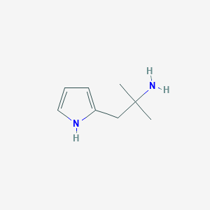 molecular formula C8H14N2 B6615062 2-methyl-1-(1H-pyrrol-2-yl)propan-2-amine CAS No. 90152-60-6