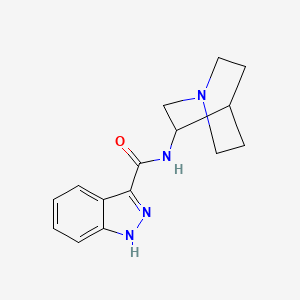 molecular formula C15H18N4O B6615111 N-{1-azabicyclo[2.2.2]octan-3-yl}-2H-indazole-3-carboxamide CAS No. 677304-98-2