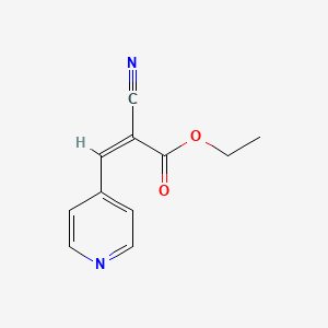 molecular formula C11H10N2O2 B6615121 Ethyl 2-cyano-3-(pyridin-4-yl)prop-2-enoate CAS No. 136633-61-9
