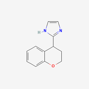 molecular formula C12H12N2O B6615130 2-(3,4-dihydro-2H-1-benzopyran-4-yl)-1H-imidazole CAS No. 945389-44-6