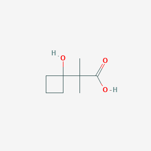 molecular formula C8H14O3 B6615207 2-(1-hydroxycyclobutyl)-2-methylpropanoic acid CAS No. 1249705-77-8