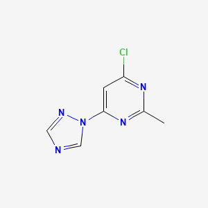 4-chloro-2-methyl-6-(1H-1,2,4-triazol-1-yl)pyrimidine
