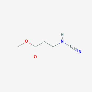 molecular formula C5H8N2O2 B6615219 methyl 3-(cyanoamino)propanoate CAS No. 1250686-01-1