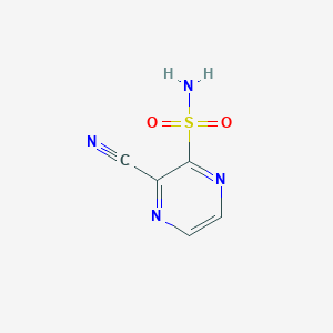 molecular formula C5H4N4O2S B6615224 3-cyanopyrazine-2-sulfonamide CAS No. 1249194-47-5