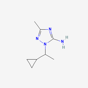 1-(1-cyclopropylethyl)-3-methyl-1H-1,2,4-triazol-5-amine