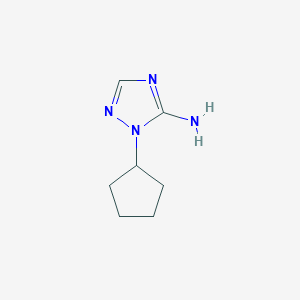 molecular formula C7H12N4 B6615230 1-cyclopentyl-1H-1,2,4-triazol-5-amine CAS No. 1250081-75-4