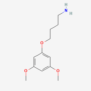 molecular formula C12H19NO3 B6615258 4-(3,5-dimethoxyphenoxy)butan-1-amine CAS No. 1153993-23-7