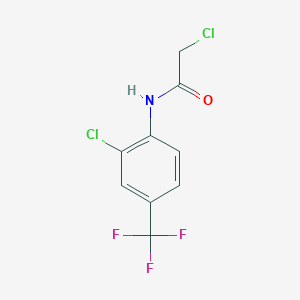 molecular formula C9H6Cl2F3NO B6615282 N-[2-Chloro-4-(trifluoromethyl)phenyl]-alpha-chloroacetamide CAS No. 572881-38-0