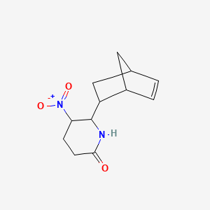 molecular formula C12H16N2O3 B6615286 6-{bicyclo[2.2.1]hept-5-en-2-yl}-5-nitropiperidin-2-one CAS No. 1217610-45-1