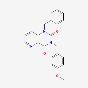 1-benzyl-3-[(4-methoxyphenyl)methyl]-1H,2H,3H,4H-pyrido[3,2-d]pyrimidine-2,4-dione