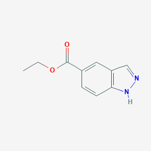 molecular formula C10H10N2O2 B066153 Ethyl 1H-indazole-5-carboxylate CAS No. 192944-51-7