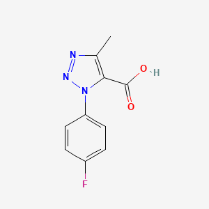 molecular formula C10H8FN3O2 B6615305 1-(4-fluorophenyl)-4-methyl-1H-1,2,3-triazole-5-carboxylic acid CAS No. 1182710-60-6