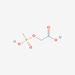 molecular formula C3H7O5P B6615335 2-{[hydroxy(methyl)phosphoryl]oxy}acetic acid CAS No. 1934977-62-4