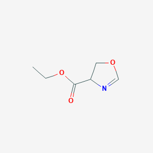 molecular formula C6H9NO3 B6615341 ethyl 4,5-dihydro-1,3-oxazole-4-carboxylate CAS No. 27771-40-0