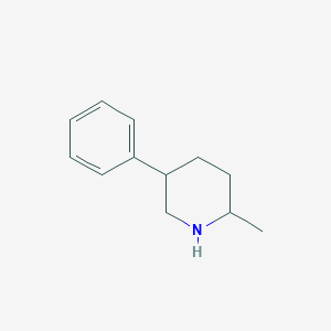 molecular formula C12H17N B6615349 2-methyl-5-phenylpiperidine CAS No. 95466-84-5