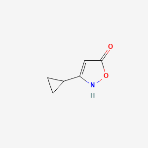 molecular formula C6H7NO2 B6615378 3-cyclopropyl-4,5-dihydro-1,2-oxazol-5-one CAS No. 17281-11-7