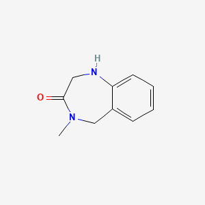 molecular formula C10H12N2O B6615379 4-methyl-2,3,4,5-tetrahydro-1H-1,4-benzodiazepin-3-one CAS No. 888022-35-3