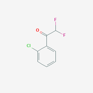 molecular formula C8H5ClF2O B6615390 1-(2-chlorophenyl)-2,2-difluoroethan-1-one CAS No. 653-13-4