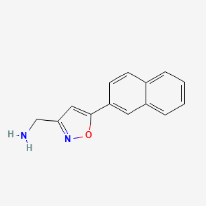 [5-(naphthalen-2-yl)-1,2-oxazol-3-yl]methanamine
