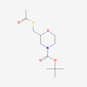molecular formula C12H21NO4S B6615415 tert-butyl 2-[(acetylsulfanyl)methyl]morpholine-4-carboxylate CAS No. 933477-81-7