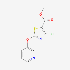 methyl 4-chloro-2-(pyridin-3-yloxy)-1,3-thiazole-5-carboxylate