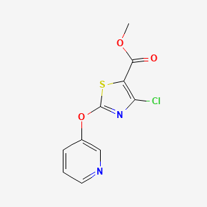 molecular formula C10H7ClN2O3S B6615420 methyl 4-chloro-2-(pyridin-3-yloxy)-1,3-thiazole-5-carboxylate CAS No. 1183718-84-4