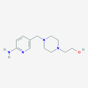 molecular formula C12H20N4O B6615428 2-{4-[(6-aminopyridin-3-yl)methyl]piperazin-1-yl}ethan-1-ol CAS No. 1274726-74-7