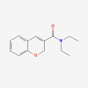 molecular formula C14H17NO2 B6615439 2H-1-Benzopyran-3-carboxamide, N,N-diethyl- CAS No. 83823-14-7