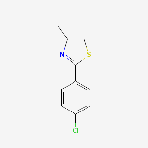 molecular formula C10H8ClNS B6615448 Thiazole, 2-(p-chlorophenyl)-4-methyl- CAS No. 25100-91-8