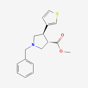 rac-methyl (3R,4S)-1-benzyl-4-(thiophen-3-yl)pyrrolidine-3-carboxylate