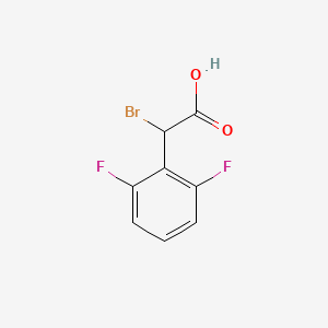 molecular formula C8H5BrF2O2 B6615480 2-bromo-2-(2,6-difluorophenyl)acetic acid CAS No. 1092477-51-4