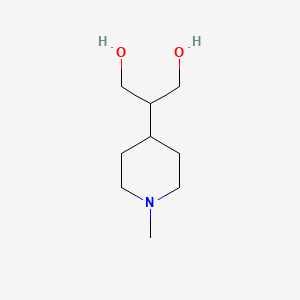 molecular formula C9H19NO2 B6615549 2-(1-methylpiperidin-4-yl)propane-1,3-diol CAS No. 1894103-60-6