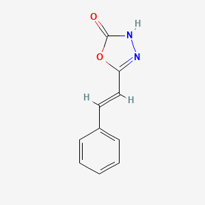 molecular formula C10H8N2O2 B6615569 5-Styryl-1,3,4-oxadiazol-2(3H)-one CAS No. 34547-10-9