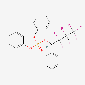 molecular formula C22H16F7O4P B6615574 2,2,3,3,4,4,4-Heptafluoro-1-phenylbutyl diphenyl phosphate CAS No. 98010-21-0
