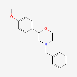 molecular formula C18H21NO2 B6615594 4-benzyl-2-(4-methoxyphenyl)morpholine CAS No. 1110717-84-4