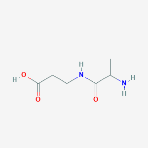 molecular formula C6H12N2O3 B6615614 3-(2-Aminopropanoylamino)propanoic acid CAS No. 52788-02-0
