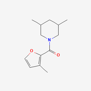 3,5-dimethyl-1-(3-methylfuran-2-carbonyl)piperidine
