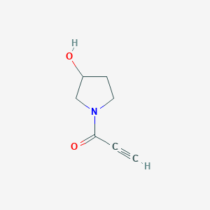 molecular formula C7H9NO2 B6615652 1-(3-hydroxypyrrolidin-1-yl)prop-2-yn-1-one CAS No. 1338983-43-9