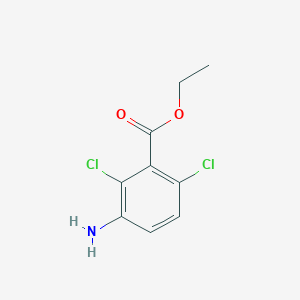 molecular formula C9H9Cl2NO2 B6615680 ethyl 3-amino-2,6-dichlorobenzoate CAS No. 1343713-82-5