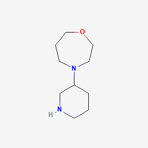 molecular formula C10H20N2O B6615688 4-(piperidin-3-yl)-1,4-oxazepane CAS No. 1343158-44-0