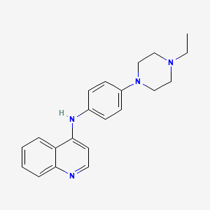 molecular formula C21H24N4 B6615693 N-[4-(4-乙基哌嗪-1-基)苯基]喹啉-4-胺 CAS No. 313494-81-4