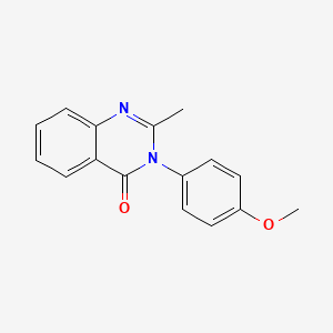 4(3H)-Quinazolinone, 3-(p-methoxyphenyl)-2-methyl-