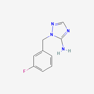 molecular formula C9H9FN4 B6615736 1-[(3-fluorophenyl)methyl]-1H-1,2,4-triazol-5-amine CAS No. 1339456-45-9