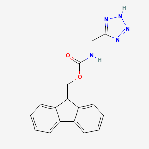 (9H-fluoren-9-yl)methyl N-[(1H-1,2,3,4-tetrazol-5-yl)methyl]carbamate
